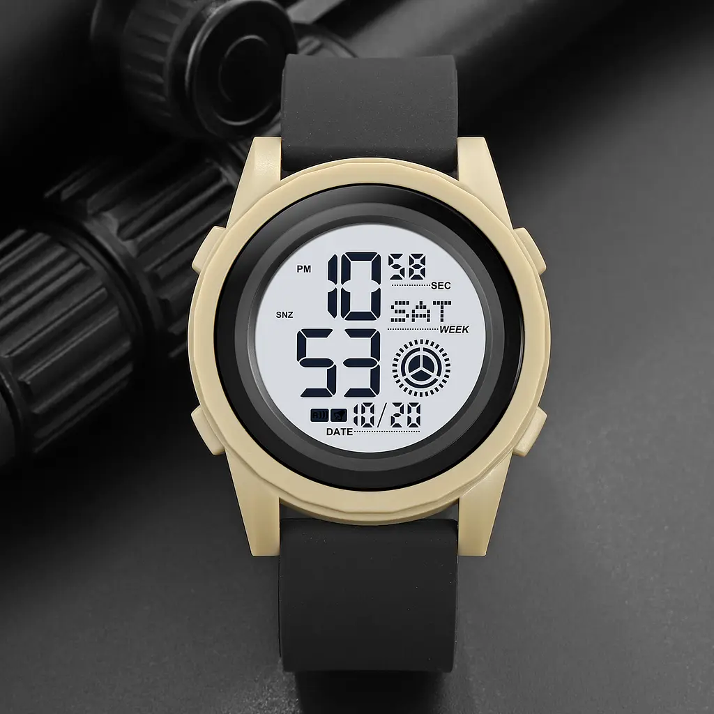 Наручний годинник чоловічий 2082KHWT Khaki-White Skmei acs0030314 - фото 4