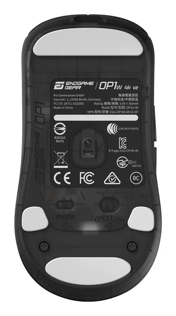 Миша ENDGAME GEAR OP1w 4k v2 Black (Transparent) (PGW-EG-MOU-073) - фото 3