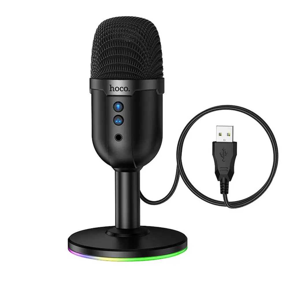 Мікрофон Hoco L25 Bright USB desktop microphone Black