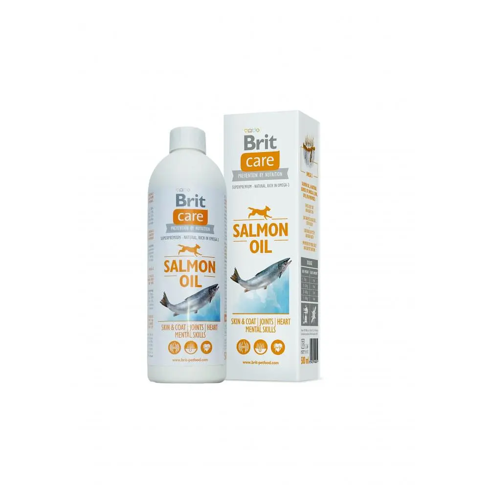 Brit Care Salmon Oil масло лосося для собак 500 мл - фото 3