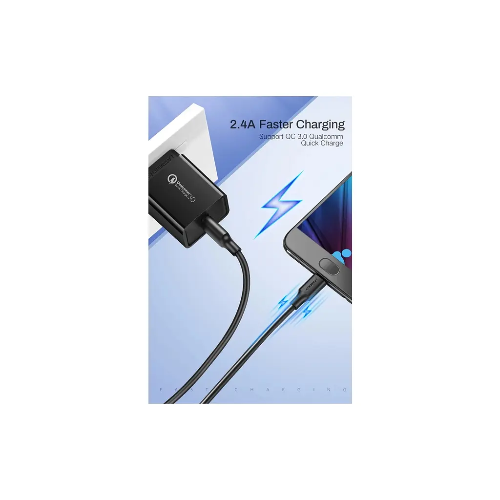 Дата кабель USB 2.0 AM to Mini 5P 1.0m US132 black Ugreen (10355) - фото 5