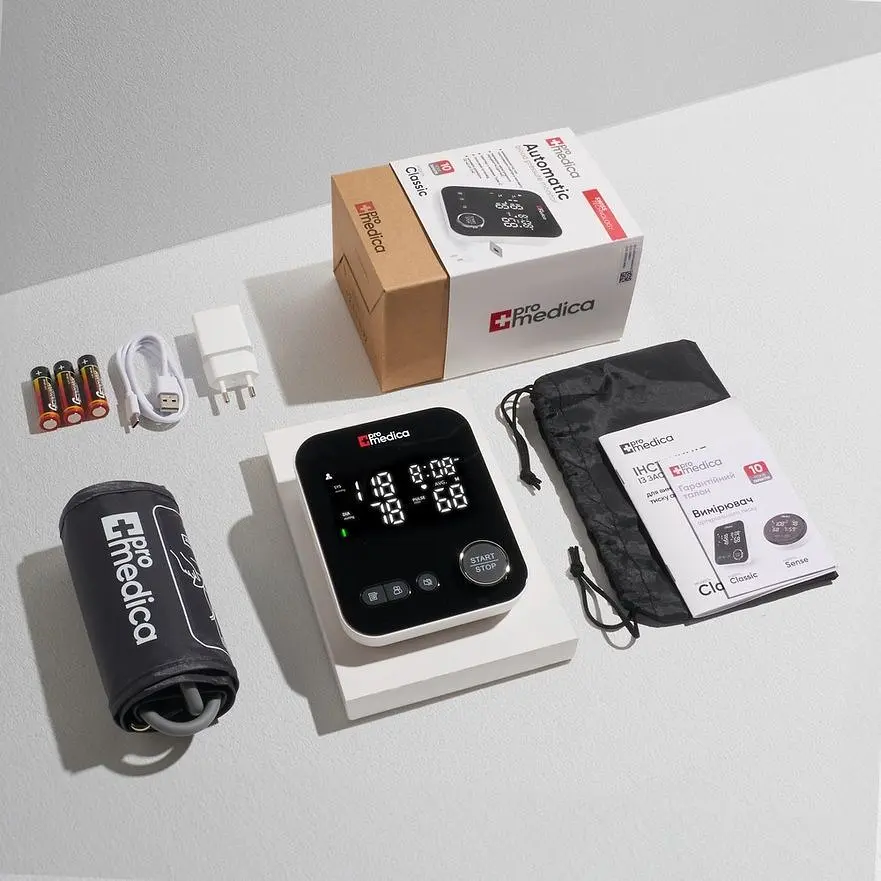 Тонометр ProMedica Classic автоматический на плечо с адаптером - фото 7