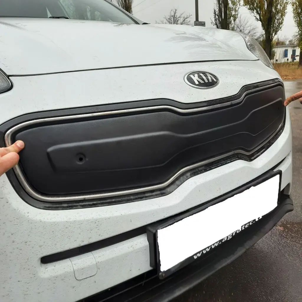 Зимова накладка на решітку радіатора Kia Sportage 4 QL 2016- Матова FLY - фото 2