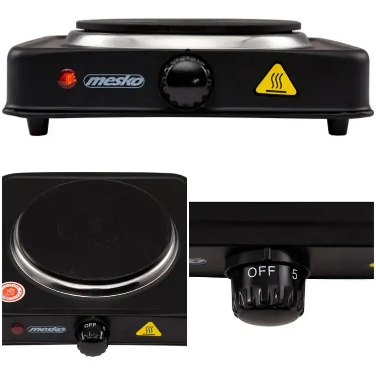 Плита электрическая Mesko MS 6508 на 1 конфорку 1000 Вт диаметр 15.5 см защита от перегрева - фото 2