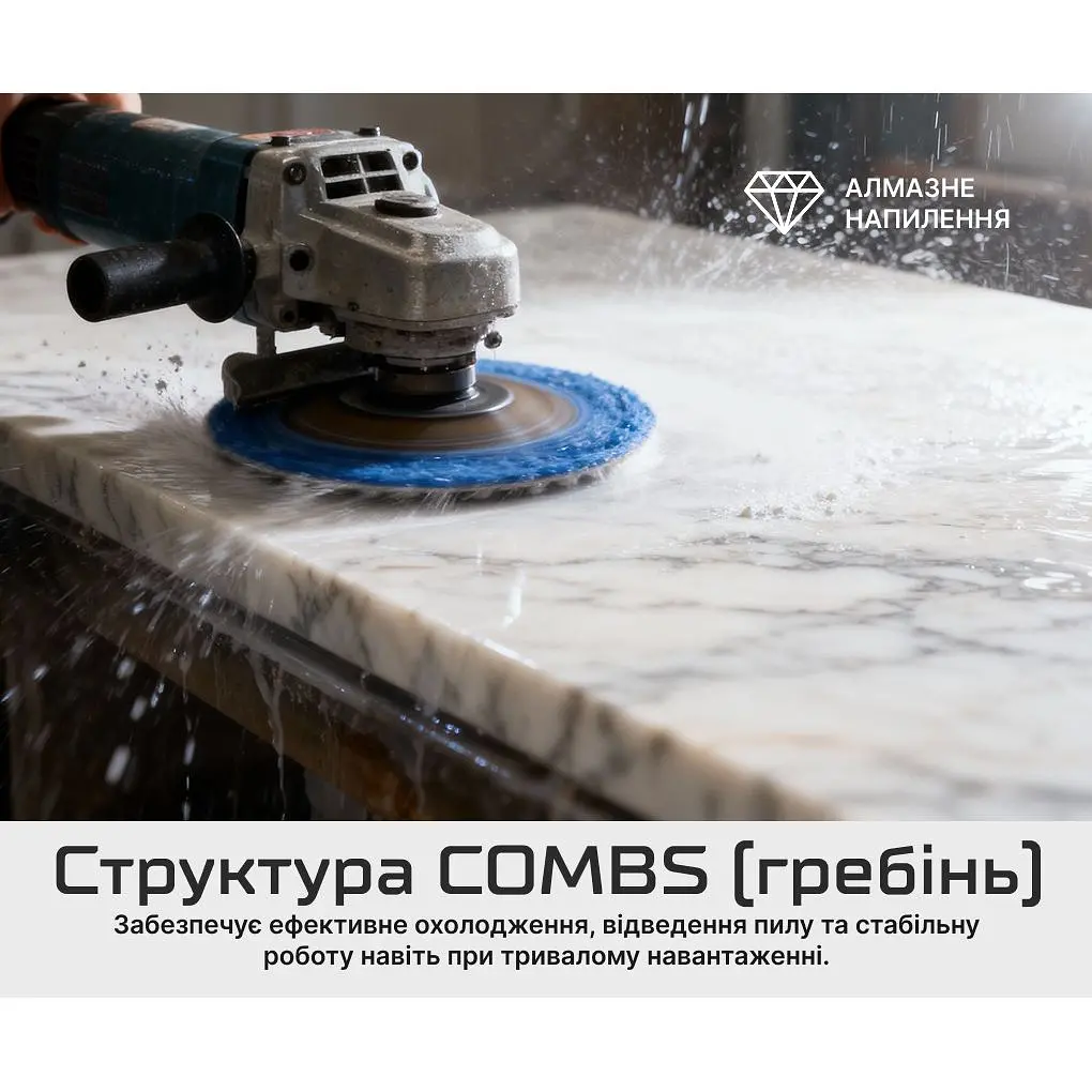 Круг алмазный Alloid Building Tools Hexagon шлифовальный на липучке 100 мм зерно 1500 (DD-63392) - фото 6