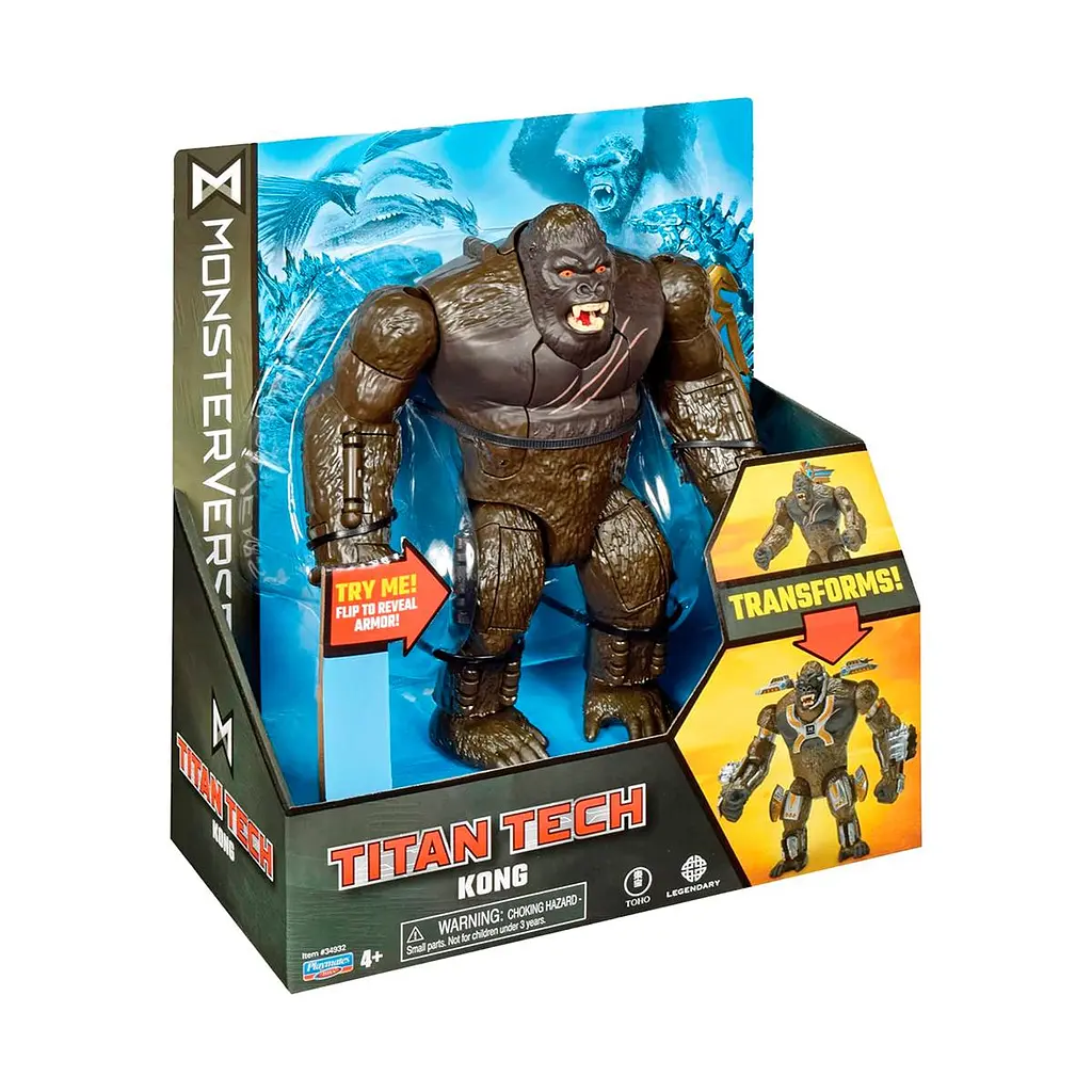 Фігурка GODZILLA VS. KONG серії «TITAN TECH» – КОНГ (20 cm) Godzilla vs. Kong 34932 - фото 7