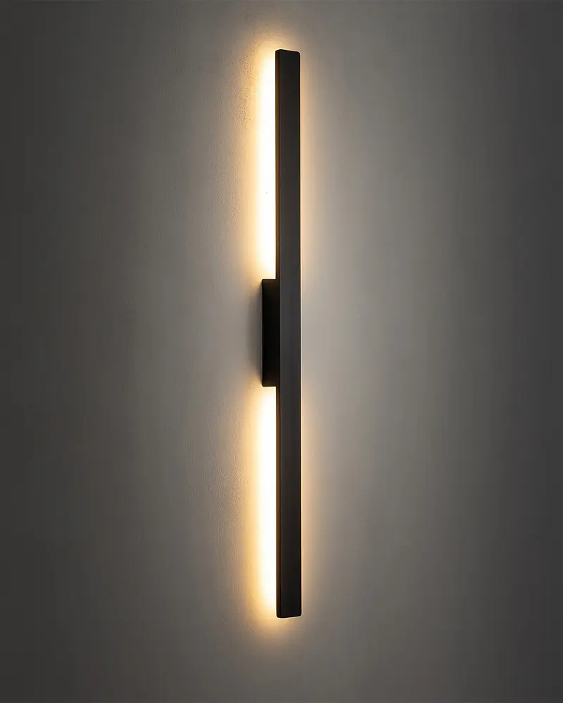Світильник настінний вуличний Nowodvorski 11555 Demi LED M 1x18W 3000K 1200Lm IP54 чорний - фото 2
