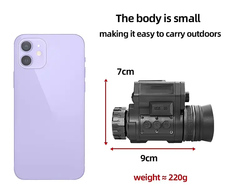 Монокуляр ночного видения NVG50 2.5k 45° Wi-Fi 940нм (до 600м в темноте) - фото 5