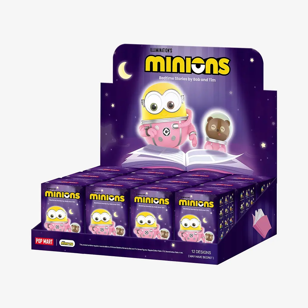 Іграшка-сюрприз з колекційною фігуркою Pop Mart Minions серія Bedtime Stories by Bob and Tim) (MBBT-01) - фото 2