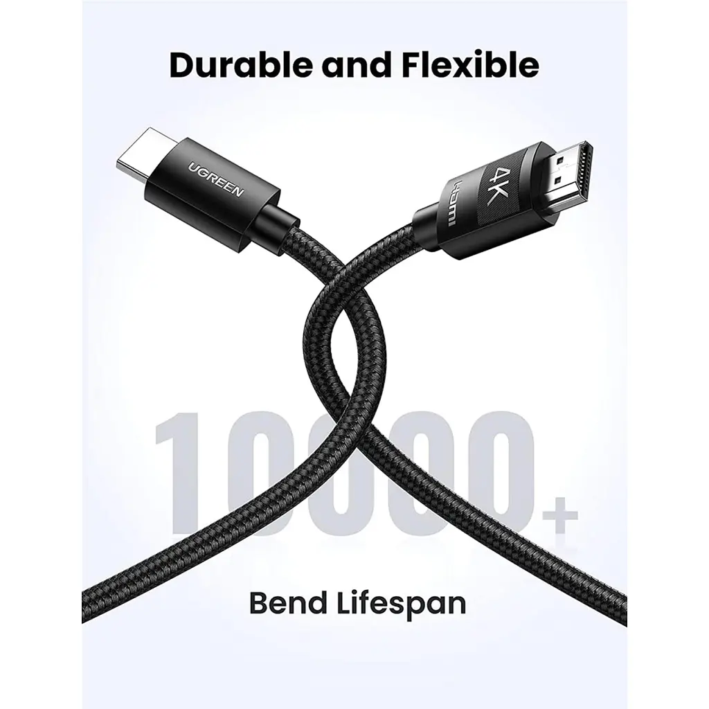 Кабель мультимедійний HDMI M to HDMI M 1.0m V2.0 4K Ugreen (30999) - фото 2