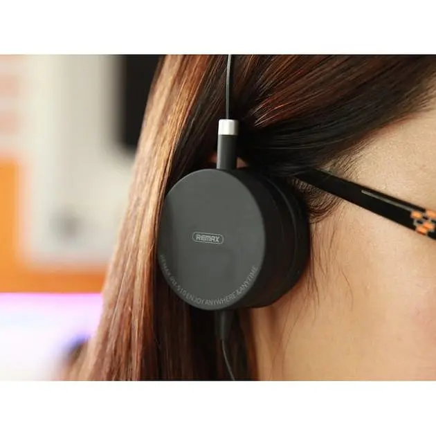 Проводные наушники Remax RM-910, 3.5mm, 1.2m, black - фото 5