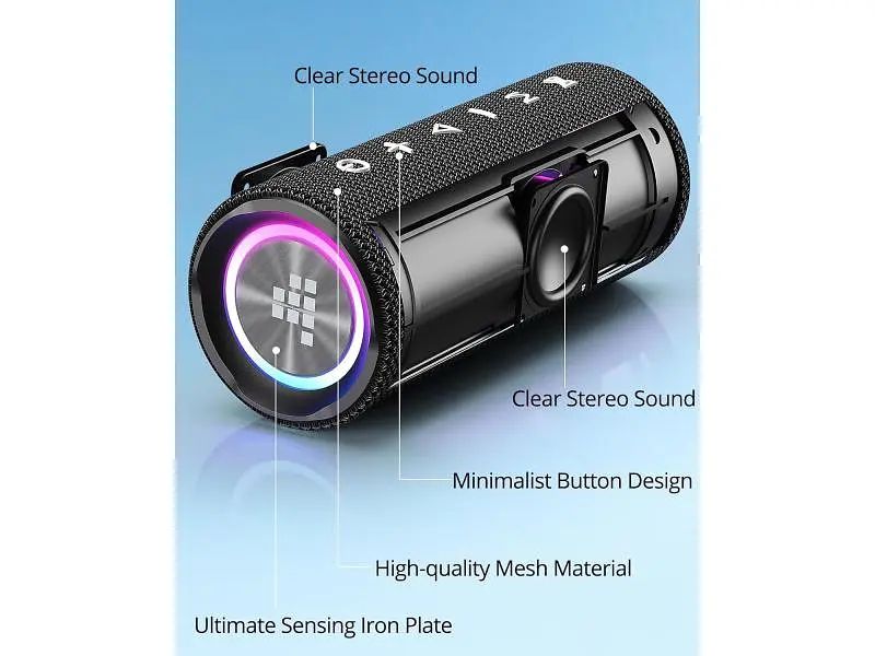 Портативна колонка Tronsmart Mirtune C2 Black (1091846) - фото 8