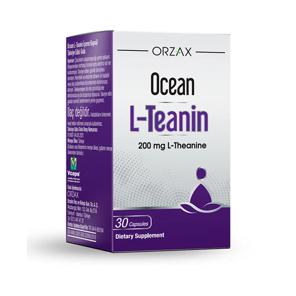 Амінокислота Ocean L-Teanin 200 mg, 30 капсул Orzax fit0024783