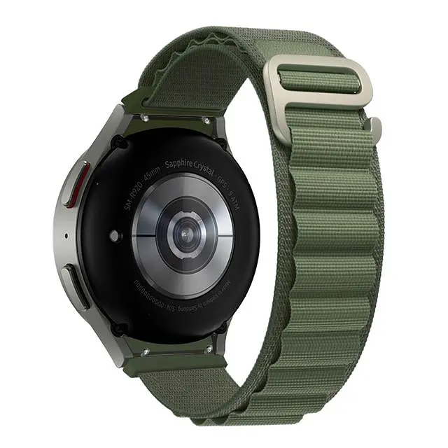 Ремінець BeWatch Alpine Loop Samsung Galaxy Watch 4 5 6 7 Хакі (14GW1205) - фото 3