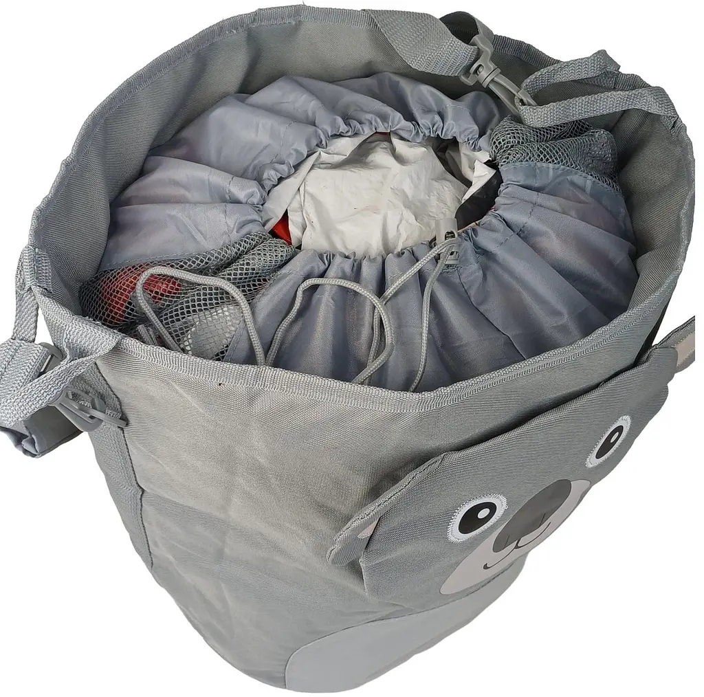 Сумка дитяча для іграшок 35L Live in Style LS, циліндр, сірий - фото 8