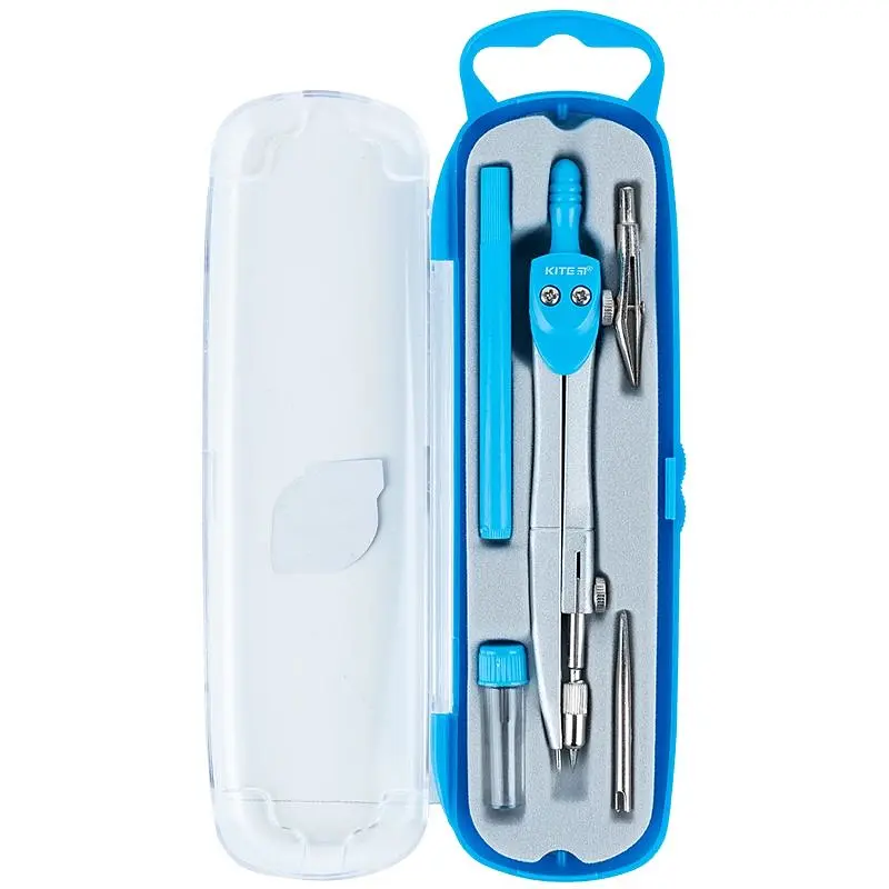 Готовальня Kite 5 предметів блакитна (K18-384-07) - фото 2