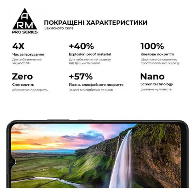 Скло захисне Armorstandart Pro OPPO A18 4G / A38 4G Black (ARM71040) - фото 5