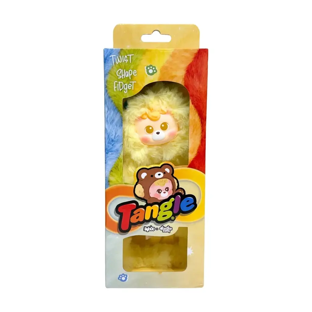 М'яка іграшка Tangle з кільцем diudiu baby Furry Bear Honey Butter (HWTANGLE02D01-YD02) - фото 3