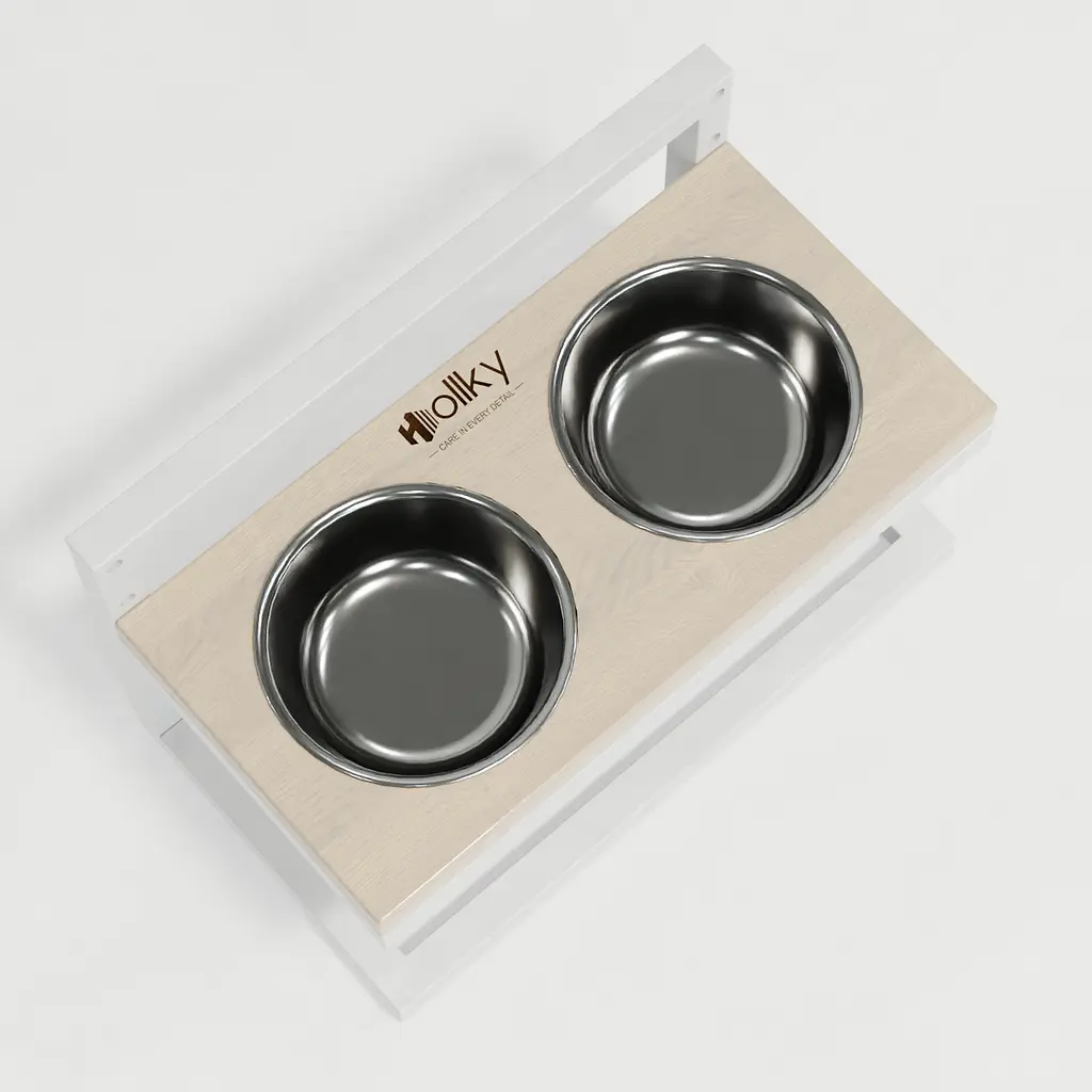 Hollky Flex S — миски на регульованій підставці для маленьких собак (2 × 0.450 л) - фото 9