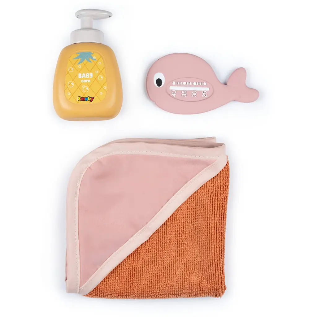 Ванна для пупса Smoby Toys Baby Nurse з аксесуарами терракотова пудра (7600220386) - фото 2