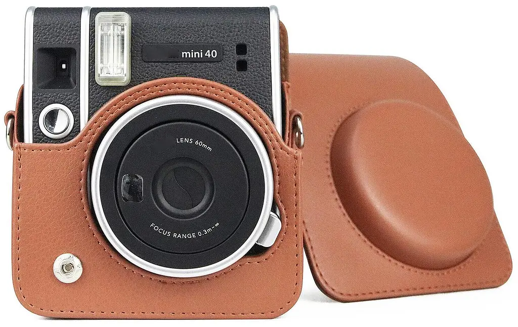 Чехол для фотоаппарата Fujifilm Instax Mini 40 Коричневый - фото 3