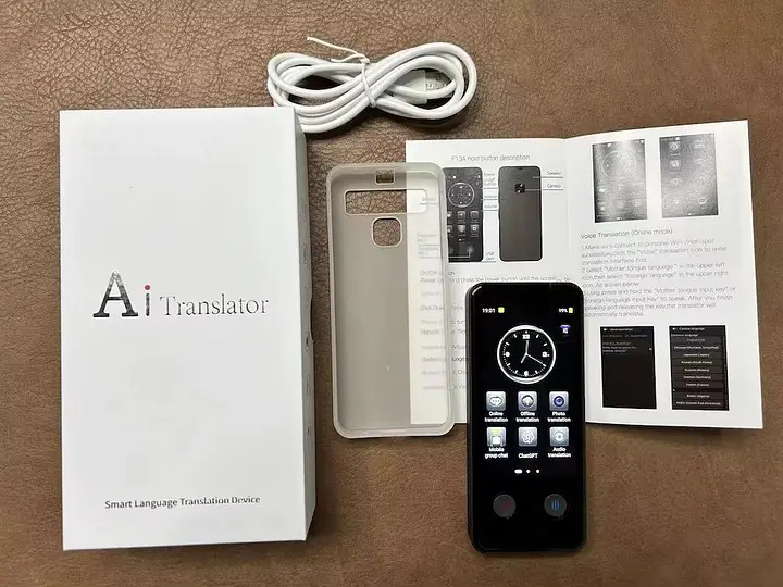 Голосовой электронный переводчик AI Translator F13b Wi-Fi (140 языков) - фото 4