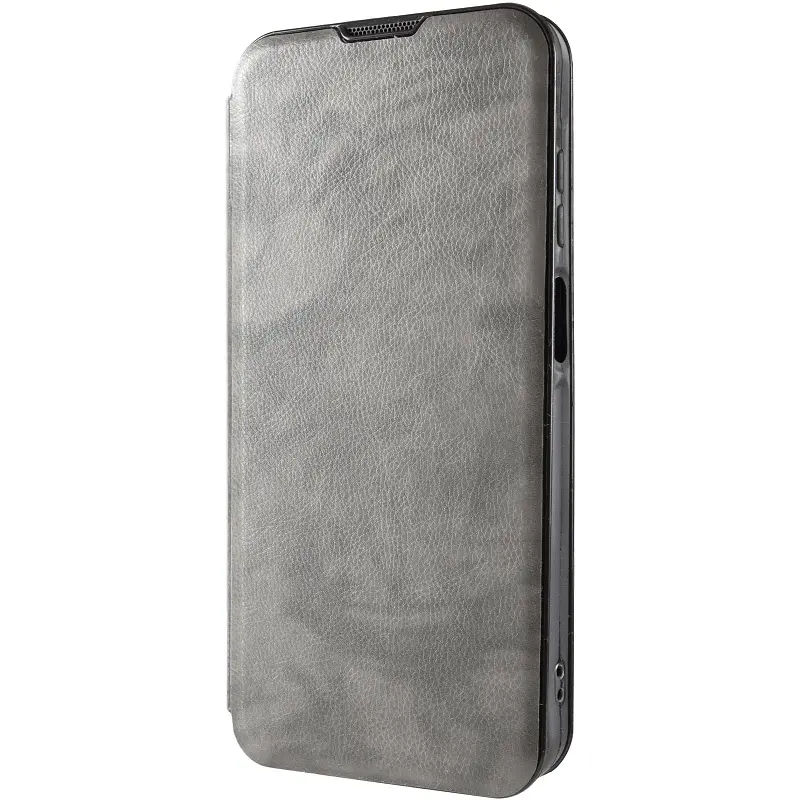 Шкіряний чохол-книжка Epik Belora для Motorola Moto G57 / G57 Power Gray