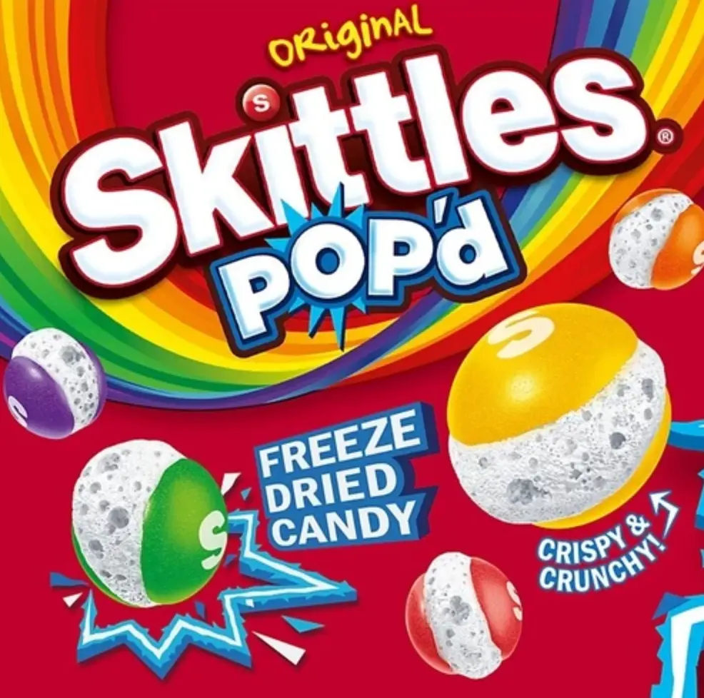 Цукерки Skittles Pop’d Freeze Dried Crispy Crunchy Candy 156г - фото 2