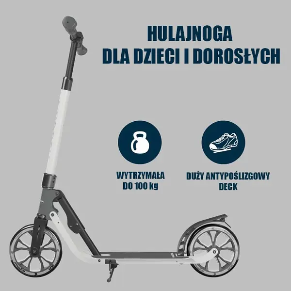 Самокат Hudora Bigwheel Advanced 205 Black-Gray (14153) - фото 3