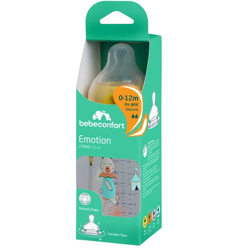 Пляшечка для годування Bebe Confort Emotion PP Bottle, 270 мл, жовта (3102201980) - фото 3