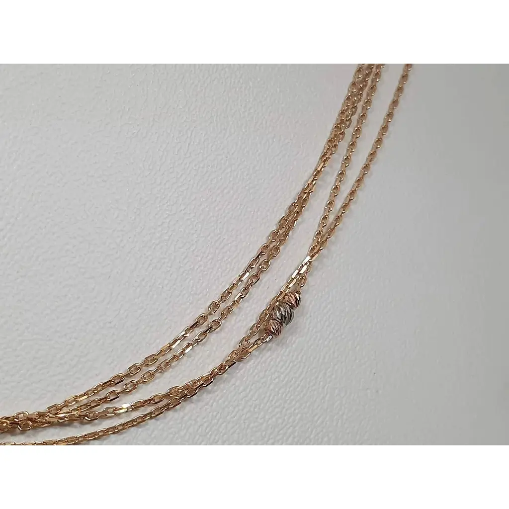 Золоте кольє Favoritum з алмазною гранню. 810072 - фото 2