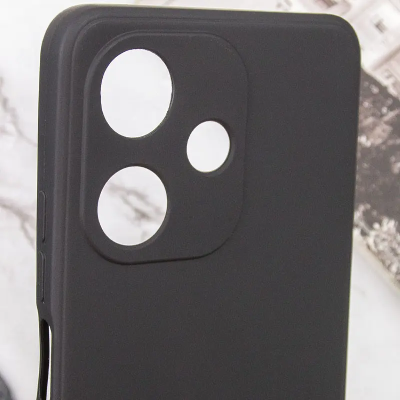 Силиконовый чехол Candy Full Camera для Infinix Hot 30i Черный / Black - фото 5