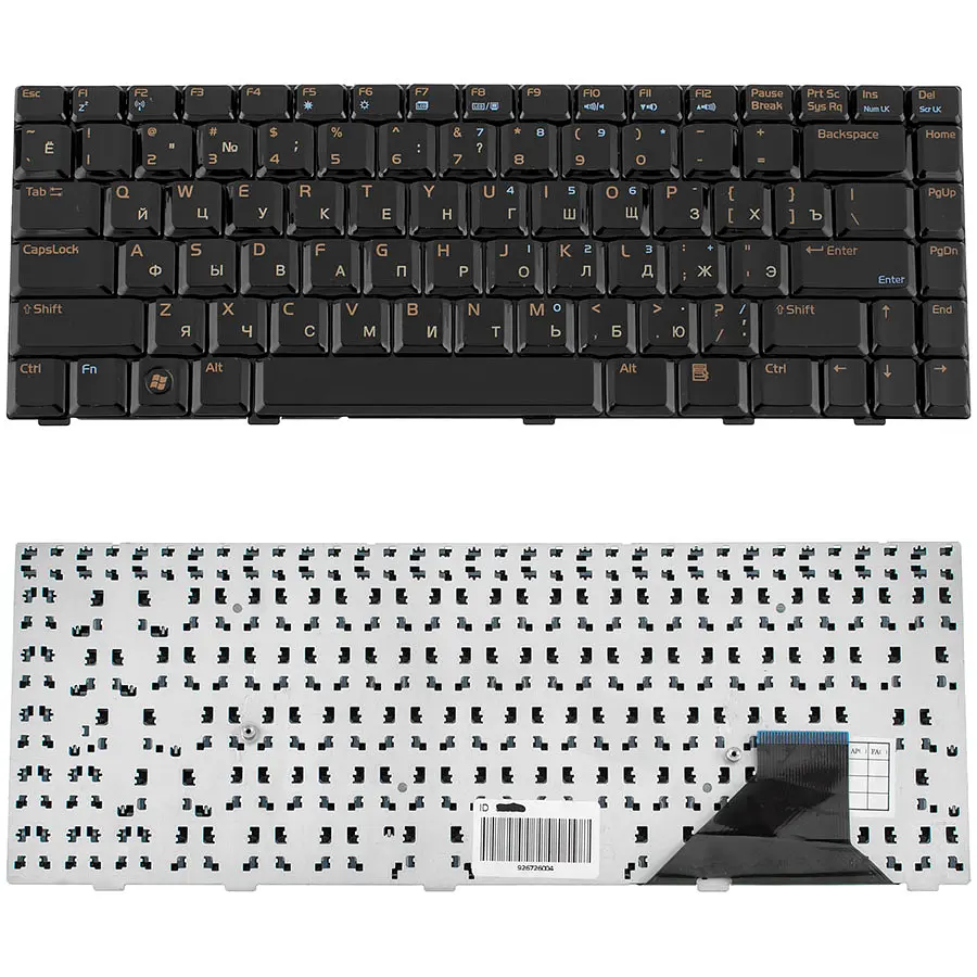 Клавіатура для ноутбука ASUS (A8, A88, W3, W3000, W6, F8, N80, X80, V6000, Z63, Z99), rus, black, (глянець) - фото 2