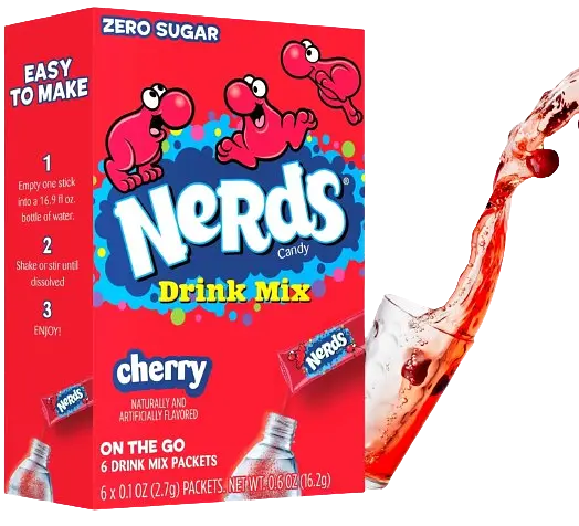 Порошковий напій Nerds PwdMix Cherry 6 стіків 16.2 г - фото 4