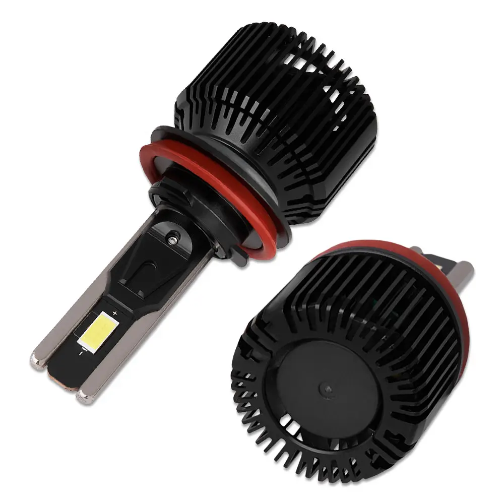 Автолампа Solar LED H8-H11-H16 12/24V 130W 11000 Lm 6500K CSP3570 2 шт. (8711S2) - фото 3