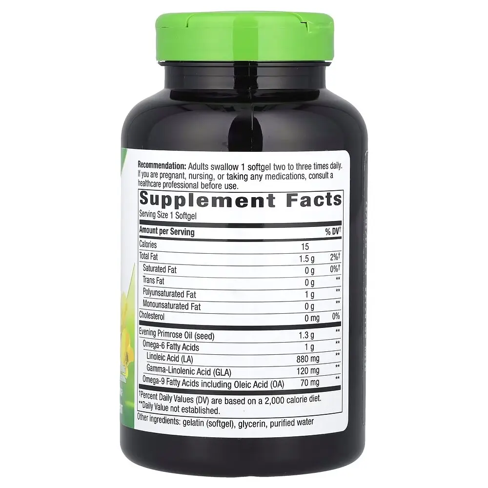 Олія примули вечірньої Nature's Way Evening Primrose, 120 капсул для підтримки жіночого здоров'я - фото 2