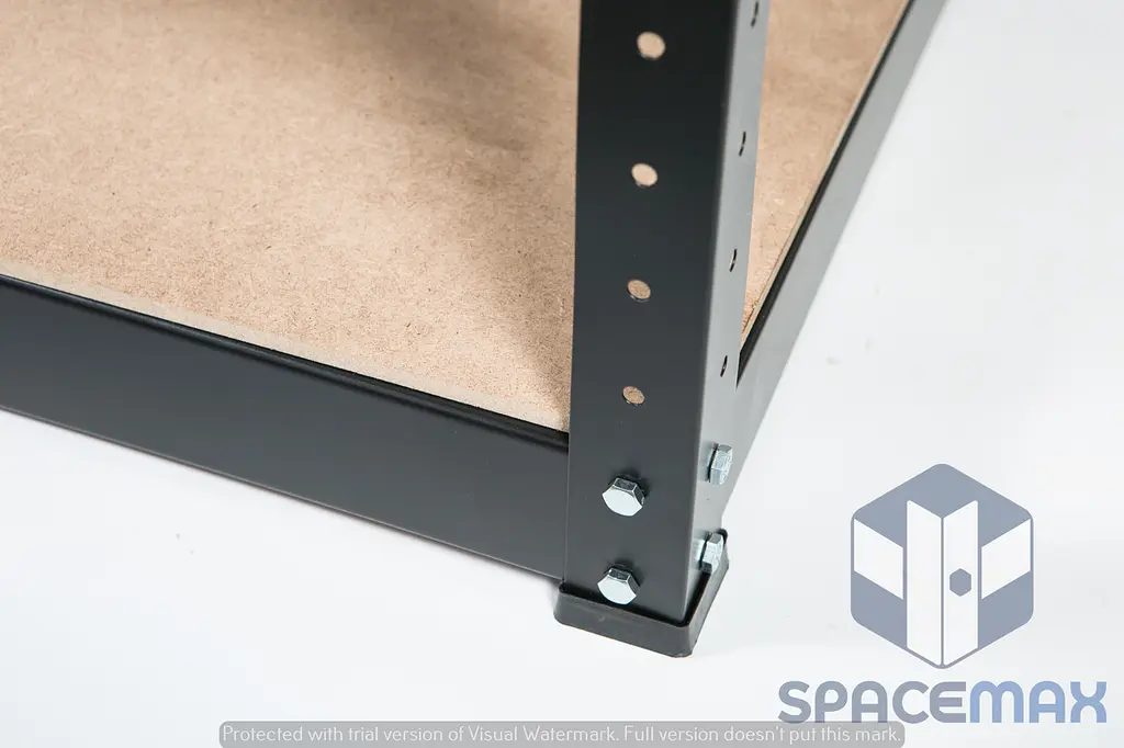 Стелаж металевий 100×40×40 оцинкований пофарбований самозбірний SPACEMAX - фото 3