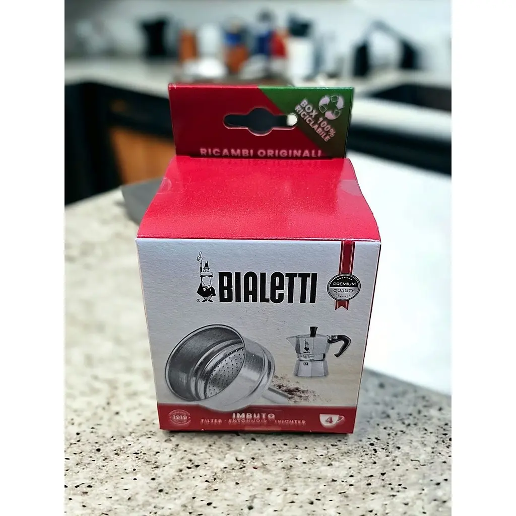 Фільтр-воронка для гейзерної кавоварки Bialetti Spare рarts на 4 чашки (0800134/NP) - фото 4
