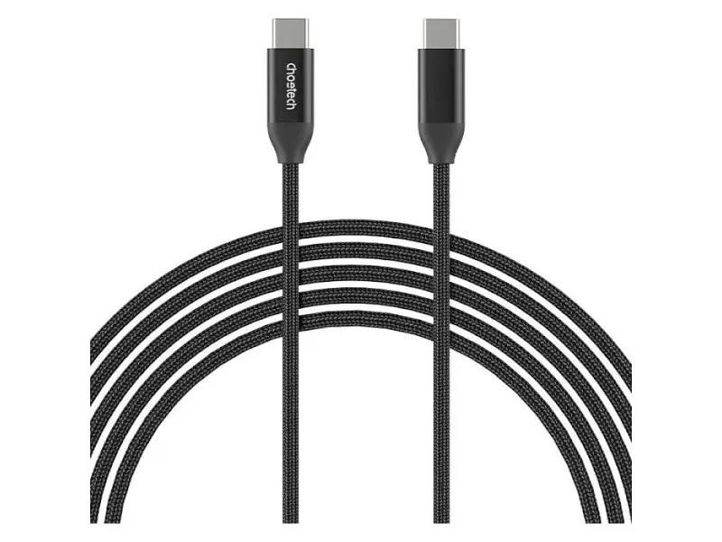 Кабель USB Type-C Choetech USB Type-C to USB Type-C 1m Black (XCC-1035) - фото 2