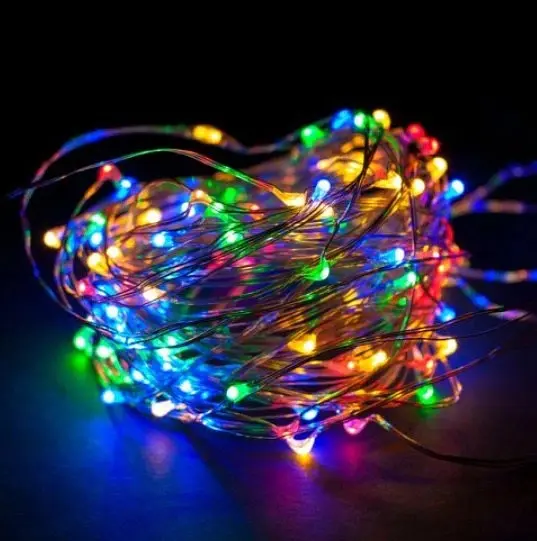 Xmas гірлянда 200 LED медний проволока Капля роси 20M Мультицветная 220V (47658-7248_151) - фото 5