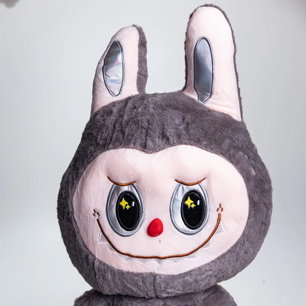 Мягкая игрушка-плед и подушка 3 в 1 Labubu Brown Dragon Серый Colorful Home 520-29G - фото 10