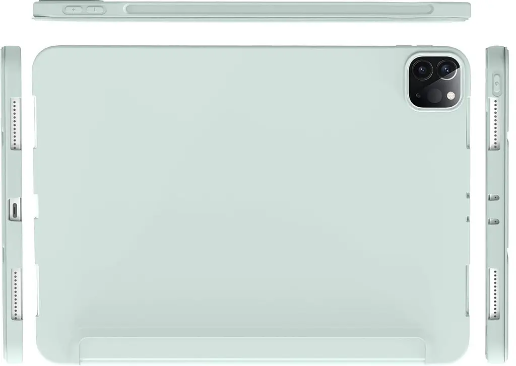 Чохол-книжка BeCover Tri Fold Soft TPU Silicone для Apple iPad Pro 12.9 2020/2021/2022 Light Green (711738) - фото 3