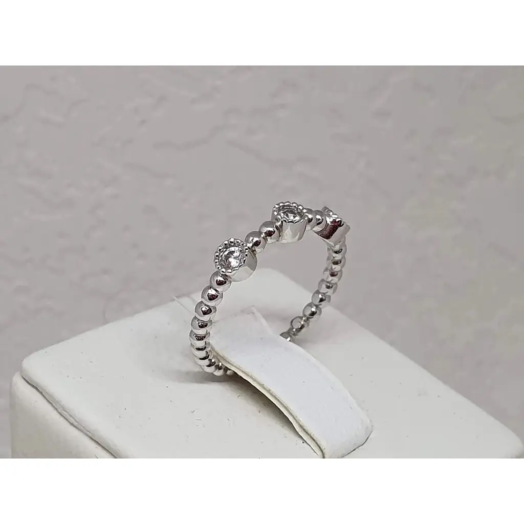 Срібне кільце Qvaliz Корона з фіанітами. 90101020 16 - фото 3