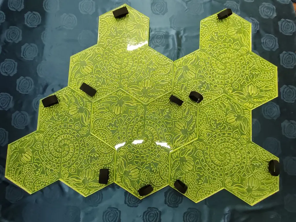 Гнучкий поліуретановий штамп - форма для відбитку по бетону та штукатурці A.N.B. ГАУДІ шестигранник - фото 10