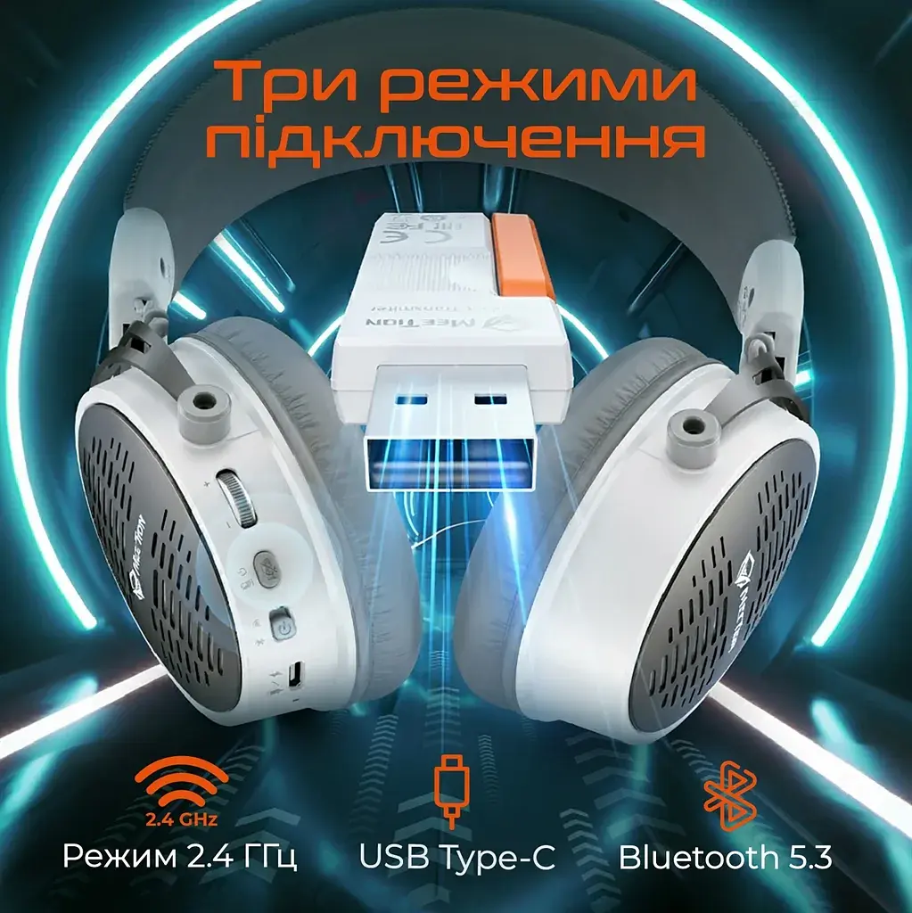 Bluetooth-гарнітура Meetion MT-BTH013-B - фото 3