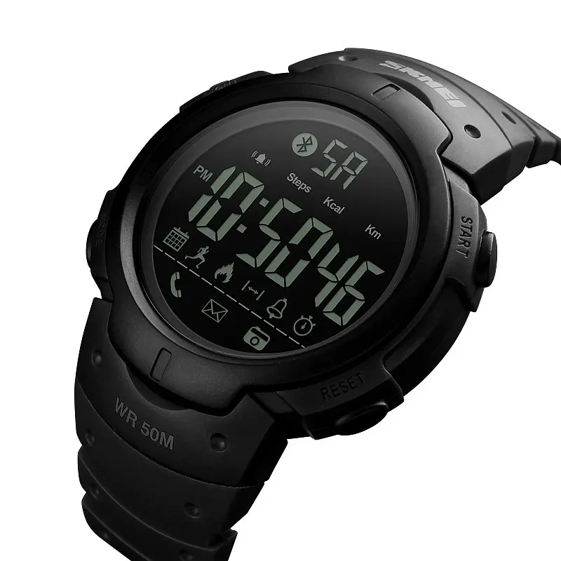 Наручний годинник чоловічий Skmei 1301 Black, 1301BK (12285) - фото 3