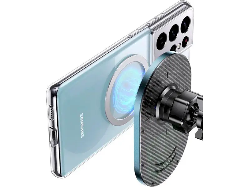 Автомобільний тримач для смартфона USAMS US-CD170 Magnetic 15W Grey (CD170DZ01) - фото 3