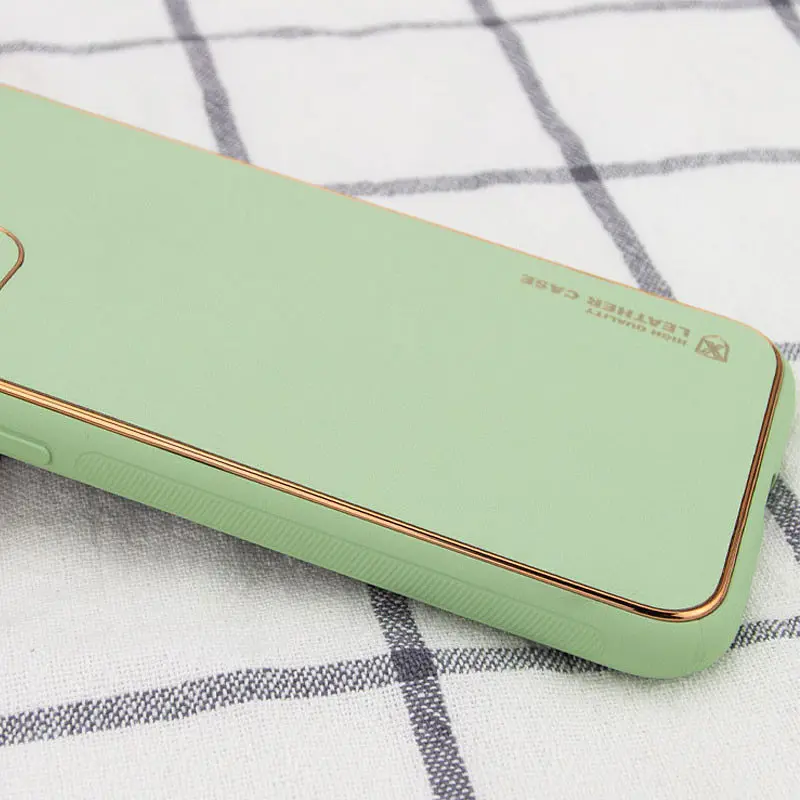 Шкіряний чохол Xshield для Apple iPhone 13 Pro Max (6.7) Зелений / Pistachio - фото 2