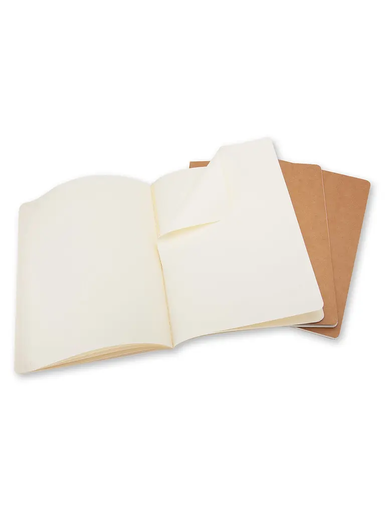 Записник Moleskine Cahier великий, Нелінований Беж (QP423) - фото 3
