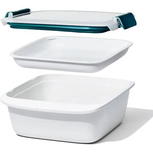 Контейнер герметичний для салата OXO Good Grips 21x8x19.5 см зеленый (11301500) - фото 2